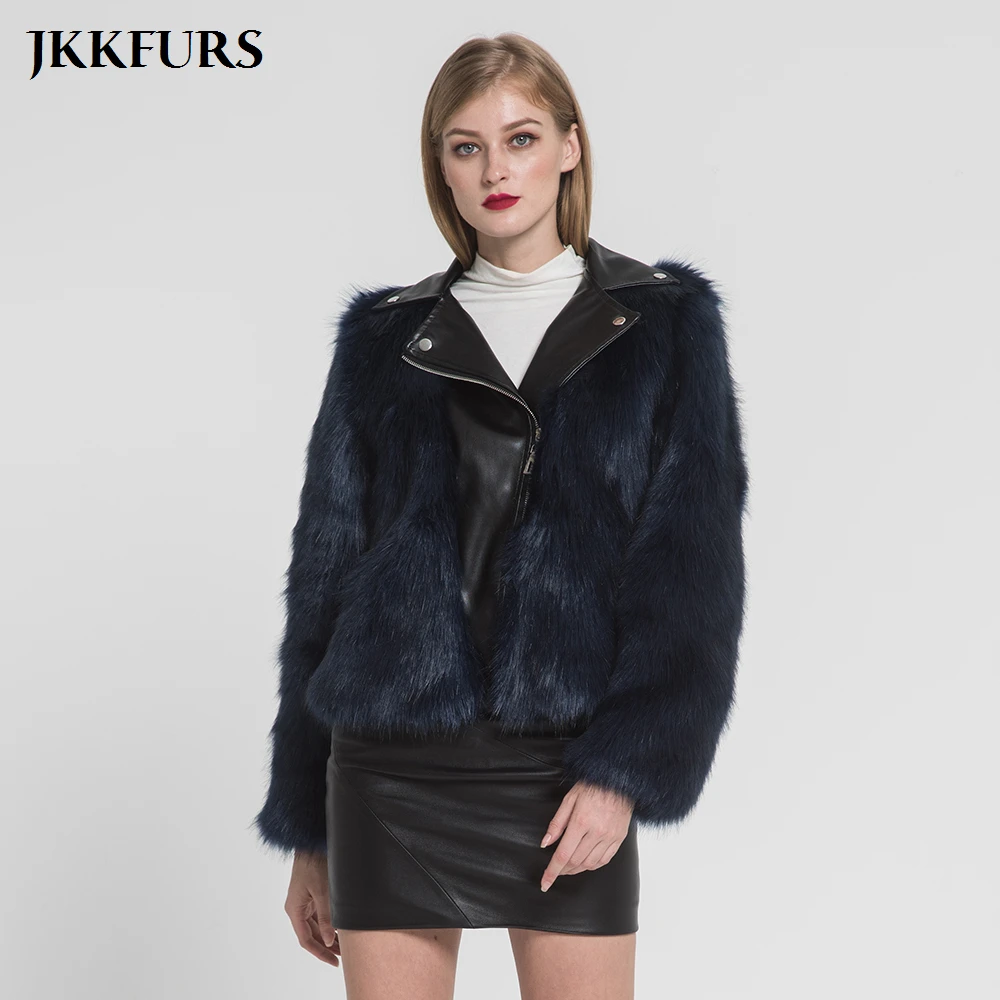 2019 New Women's Faux Fur Coat Short Furry High Quality Fake Fur Winter Warm PU Leather Jacket Luxury Outerwear Overcoat S8407
2019 New Women's Faux Fur Coat Short Furry High Quality Fake Fur Winter Warm PU Leather Jacket Luxury Outerwear Overcoat S8407