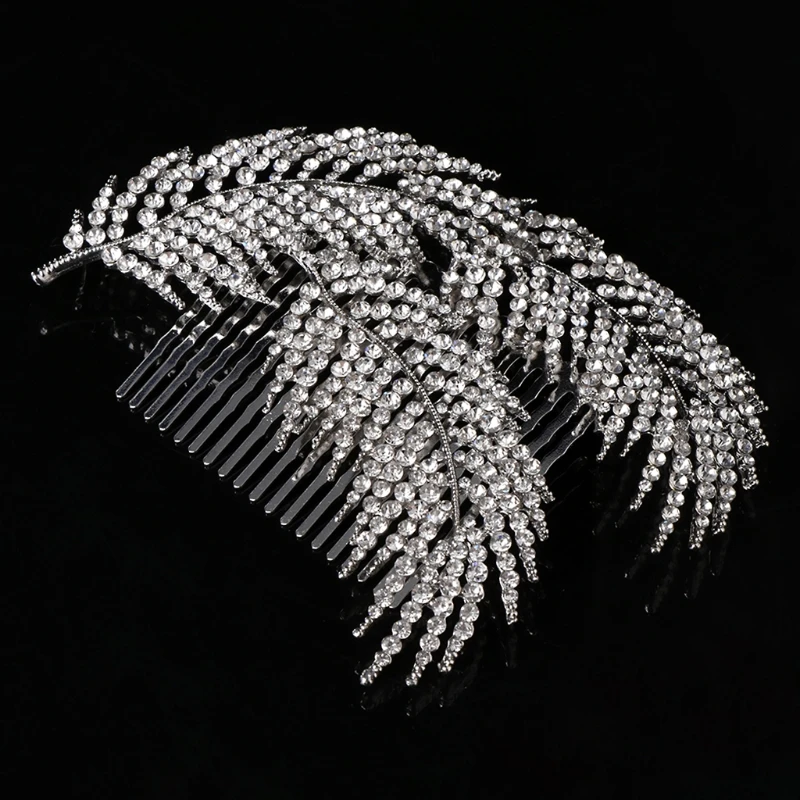 JAVRICK Luxury Bride Hair Comb Vintage Feather Headwear Women Jewelry Wedding Princess Bridal Hair Accessories Tiara Jewelry
JAVRICK Luxury Bride Hair Comb Vintage Feather Headwear Women Jewelry Wedding Princess Bridal Hair Accessories Tiara Jewelry