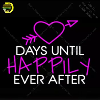 NEON SIGN For Days Until Happily Ever After display Real GLASS Tube Decorate Handcraft Home Love custom neon light with board
NEON SIGN For Days Until Happily Ever After display Real GLASS Tube Decorate Handcraft Home Love custom neon light with board