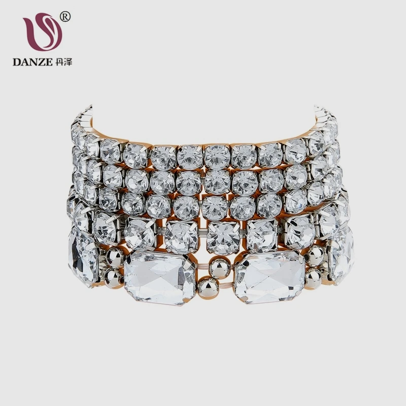 DANZE Trendy Big Cuff Open Crystal Bangle for Women Full Big Small Rhinestone Inlaid Silver Color Bracelet Anniversary Gift
DANZE Trendy Big Cuff Open Crystal Bangle for Women Full Big Small Rhinestone Inlaid Silver Color Bracelet Anniversary Gift