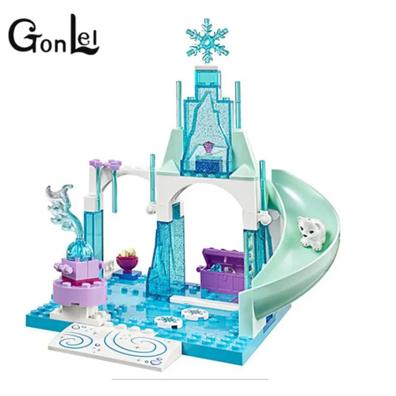 (GonLeI) 100pcs 10665 Girl Friends Princess Snow Queen Anna Elsa's Sparkling Ice Castle Anna Elsa Building Toys Children LEPIN
(GonLeI) 100pcs 10665 Girl Friends Princess Snow Queen Anna Elsa's Sparkling Ice Castle Anna Elsa Building Toys Children LEPIN