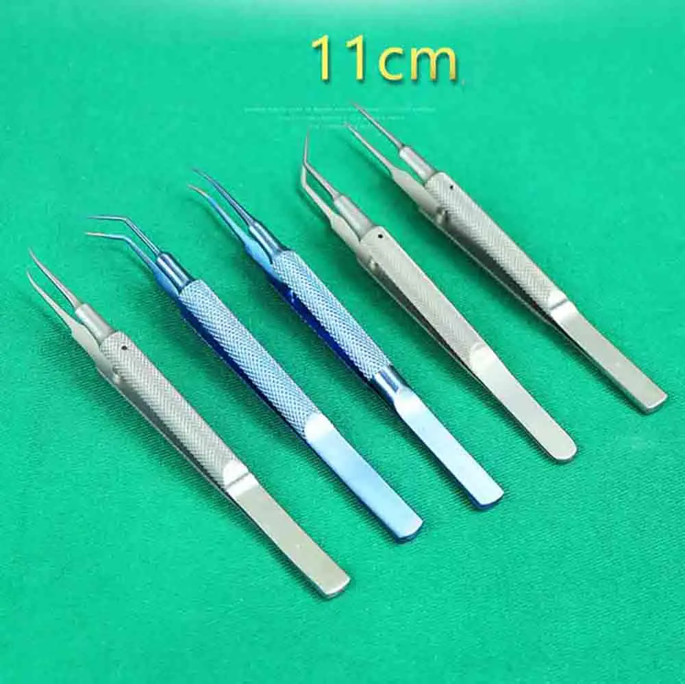 11cm Stainless Steel Round Handle Micro Tweezers Eyelid Tweezers Tooth Platform Ophthalmic Instruments
11cm Stainless Steel Round Handle Micro Tweezers Eyelid Tweezers Tooth Platform Ophthalmic Instruments