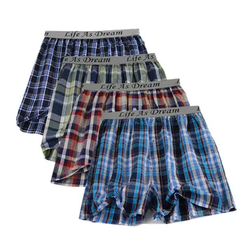 PEONFLY Classic Plaid Men's Boxers Cotton Mens Underwear Trunks Woven Homme Arrow Panties Boxer plus size 4XL 4Pcs/Lot
PEONFLY Classic Plaid Men's Boxers Cotton Mens Underwear Trunks Woven Homme Arrow Panties Boxer plus size 4XL 4Pcs/Lot