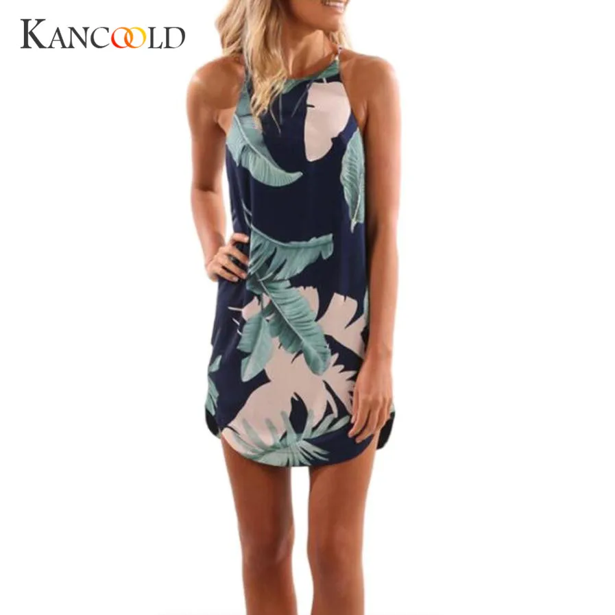 KANCOOLD women's dress Casual vestidos Halter Leaves summer dresses 2018 beach Print Beach Sleeveless Beach Dress Mini jan23
KANCOOLD women's dress Casual vestidos Halter Leaves summer dresses 2018 beach Print Beach Sleeveless Beach Dress Mini jan23