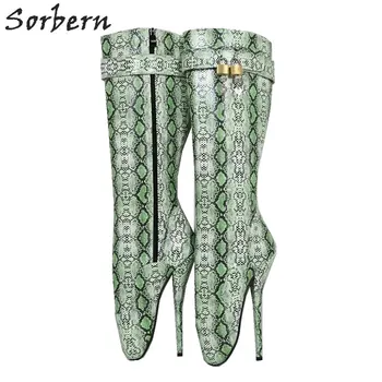 Sorbern Python Vegan Knee High Boots Ballet High Heels Lockable Custom Wide Calf Fit Boot Unisex Stilettos Leopard Printed Boot
Sorbern Python Vegan Knee High Boots Ballet High Heels Lockable Custom Wide Calf Fit Boot Unisex Stilettos Leopard Printed Boot