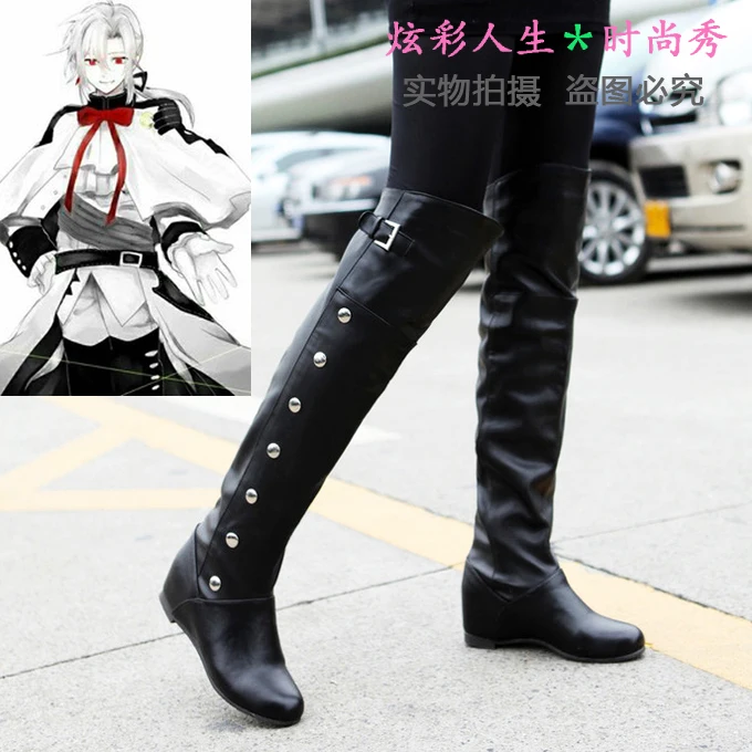 Freeshipping anime Owari no Seraph of the end Ferid Bathory Hyakuya Mikaera Mikaela Cosplay Boots Shoes custom-made Halloween
Freeshipping anime Owari no Seraph of the end Ferid Bathory Hyakuya Mikaera Mikaela Cosplay Boots Shoes custom-made Halloween