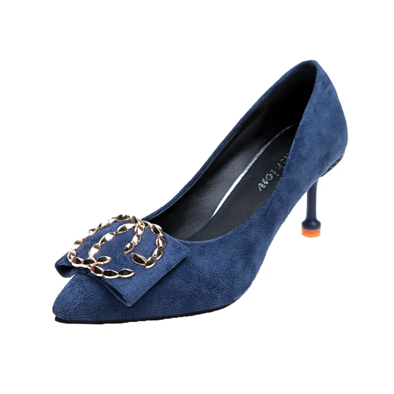 Female autumn new women's shoes Korean version of the wild fine with large size high heels fashion sexy suede single shoes 34-43
Female autumn new women's shoes Korean version of the wild fine with large size high heels fashion sexy suede single shoes 34-43
