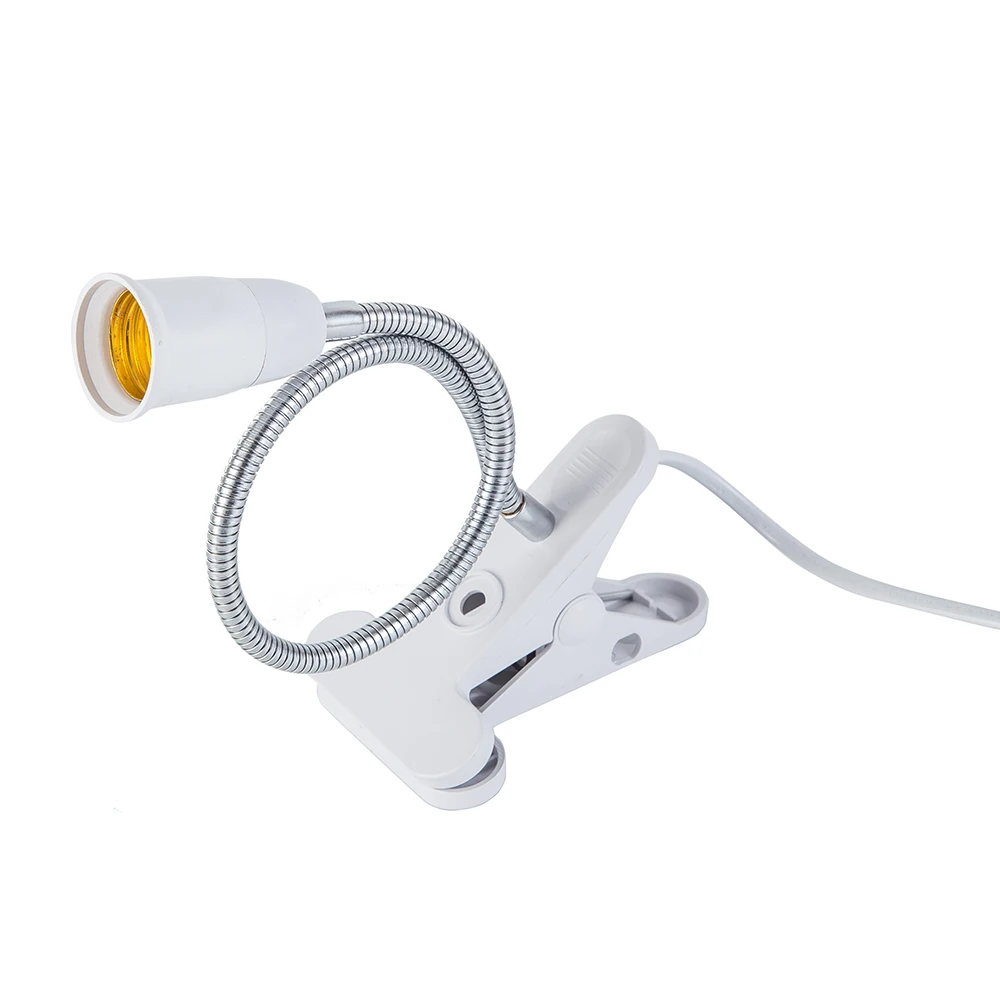 EU plug to E27 socket adapter clip converterLED Light Clip-on Flexible Reading Bed Lamp Table Desk | Лампы и освещение