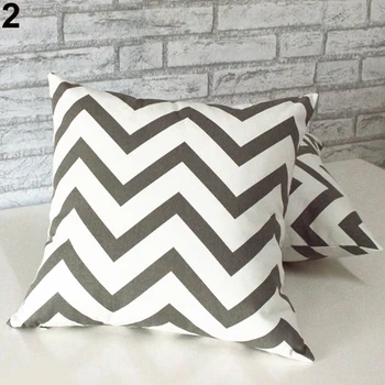 

New Arrivals Ripple Chevron Zig Wave Linen Cotton Cushion cover Home Decor Throw Pillow Case 51F1