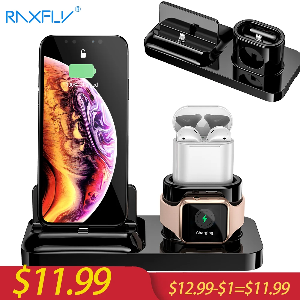 RAXFLY 3 in 1 Phone Charging Holder Stand For iPhone XS Max X Charger Docking Station For Air Pods Apple Watch Magnetic Charging
RAXFLY 3 in 1 Phone Charging Holder Stand For iPhone XS Max X Charger Docking Station For Air Pods Apple Watch Magnetic Charging