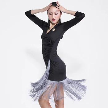 Fashion Latin Dance Dress Fringe Tango Salsa Samba Competition Dresses Tassel Rumba Cha Cha Dancer Stage Outfit For Women DC1046
Fashion Latin Dance Dress Fringe Tango Salsa Samba Competition Dresses Tassel Rumba Cha Cha Dancer Stage Outfit For Women DC1046