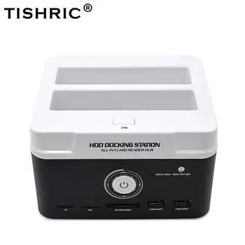 TISHRIC Hard Disk Drive Hdd Card Reader External All In One Hd Dock Docking Station USB Dual IDE SATA Box 2.5 3.5 Enclosure Case
TISHRIC Hard Disk Drive Hdd Card Reader External All In One Hd Dock Docking Station USB Dual IDE SATA Box 2.5 3.5 Enclosure Case