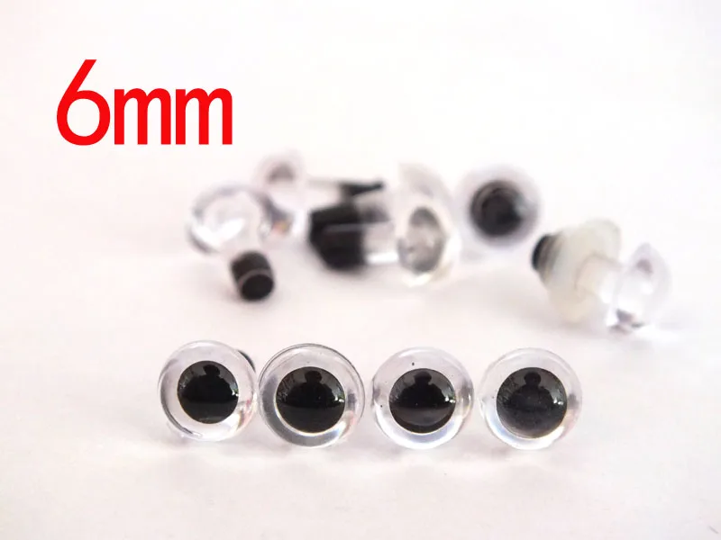 wholesale 100pirs /lot Transparent Safety Eyes Plastic Eyes with Washer--6mm 
wholesale 100pirs /lot Transparent Safety Eyes Plastic Eyes with Washer--6mm