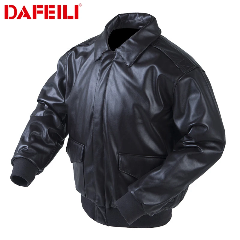 A-2 vintage 1940's World War II US pilot Leather Jacket for men tactical outdoor hunting police military padded PU Winter Coat
A-2 vintage 1940's World War II US pilot Leather Jacket for men tactical outdoor hunting police military padded PU Winter Coat
