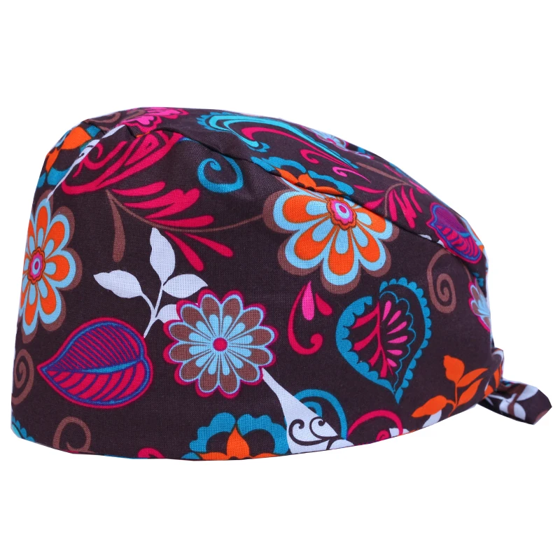 Women Floral Print Medical Hat Surgical Scrub Caps Tieback Hat Original Deep Grey 100% Cotton Surgical Hats Dentists Classic Cap
Women Floral Print Medical Hat Surgical Scrub Caps Tieback Hat Original Deep Grey 100% Cotton Surgical Hats Dentists Classic Cap