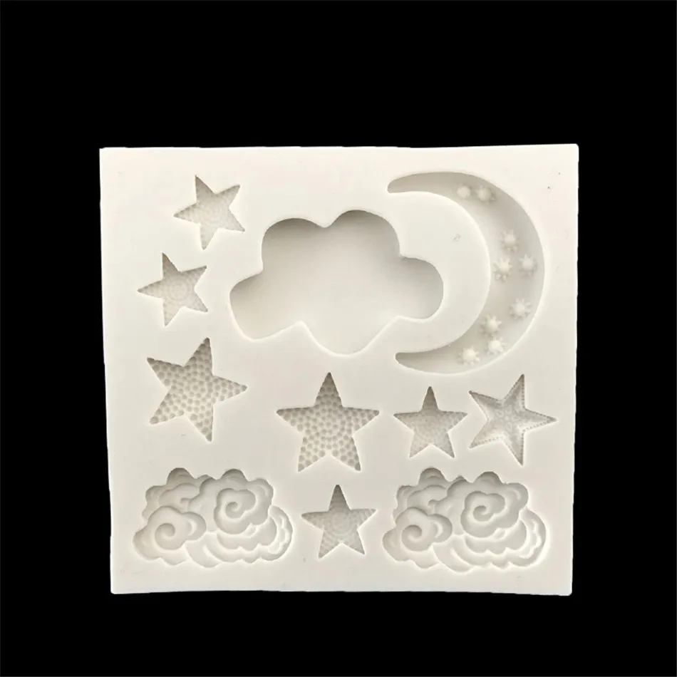 Hot Sale Cloud Star Moon silicone mold fondant mold cake decorating tools chocolate gumpaste mold Pastry Tool
Hot Sale Cloud Star Moon silicone mold fondant mold cake decorating tools chocolate gumpaste mold Pastry Tool
