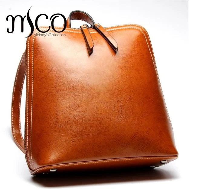 Women's Genuine Leather School Bag For Girls Brown Fashion backpack rucksack Travel Leather Ladies feminine backpack sac
Women's Genuine Leather School Bag For Girls Brown Fashion backpack rucksack Travel Leather Ladies feminine backpack sac