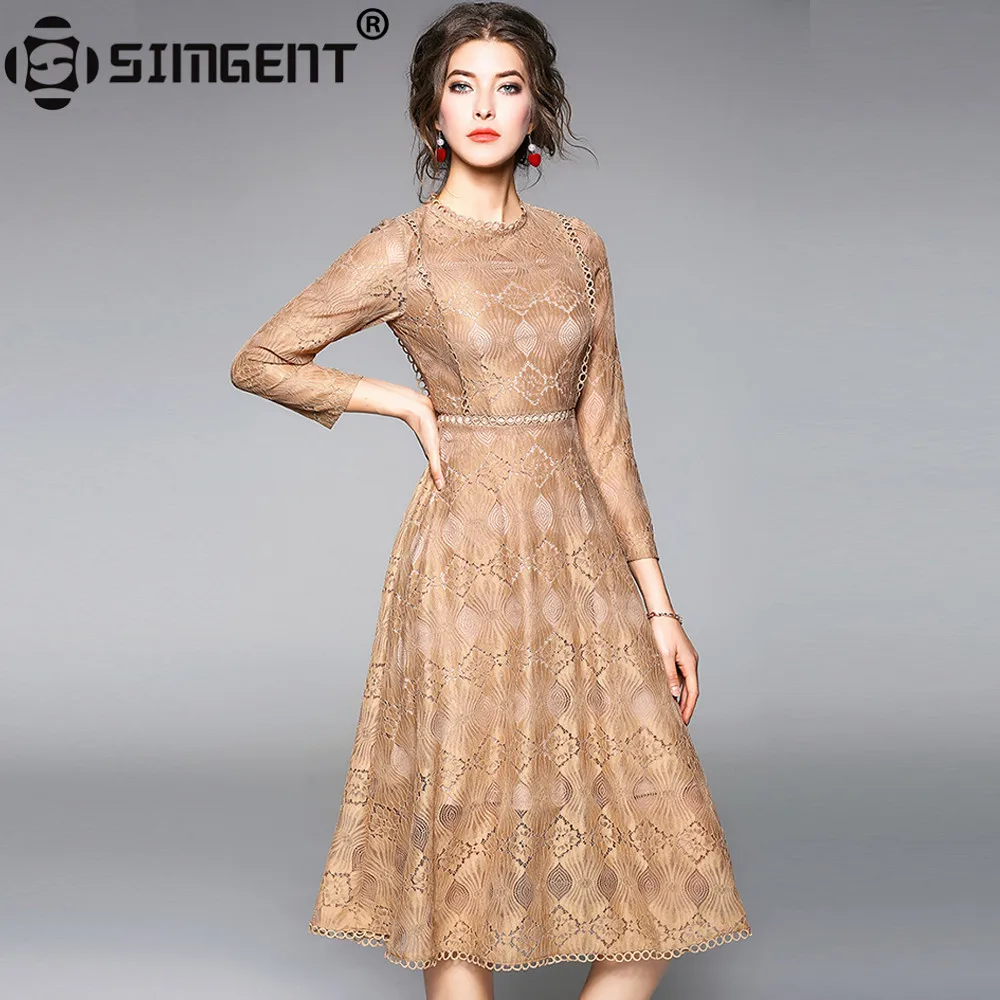 Simgent Elegant Dress Women Spring Fashion Lace Patchwork Eyelish Casual Bodycon Slim Women's Dresses Robe Dentelle Jurk SG8134
Simgent Elegant Dress Women Spring Fashion Lace Patchwork Eyelish Casual Bodycon Slim Women's Dresses Robe Dentelle Jurk SG8134