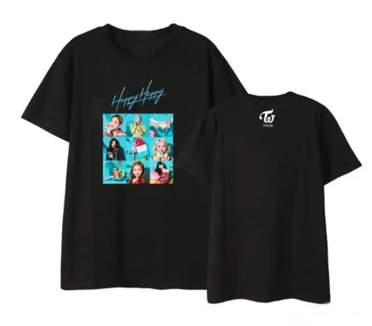 Summer style kpop twice album happy happy all member photos printing t shirt unisex k-pop o neck short sleeve t-shirt
Summer style kpop twice album happy happy all member photos printing t shirt unisex k-pop o neck short sleeve t-shirt