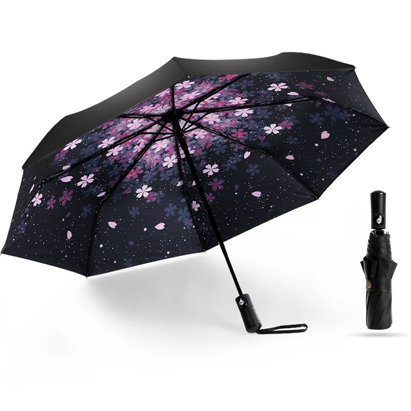 New Durable Advanced Fully-Automatic Rain Umbrella UV-proof Three Folding Business Solid Sunshade Umbrella 8 Ribs Windproof
New Durable Advanced Fully-Automatic Rain Umbrella UV-proof Three Folding Business Solid Sunshade Umbrella 8 Ribs Windproof