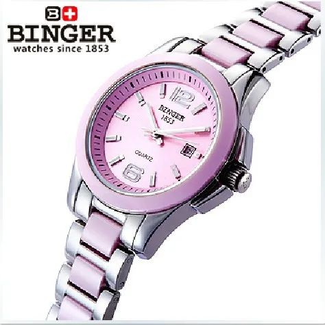 Ceramic Switzerland luxury brand BINGER Mechanical Wristwatches Women's watches lovers style 100M Water Resistance BG-0358-1
Ceramic Switzerland luxury brand BINGER Mechanical Wristwatches Women's watches lovers style 100M Water Resistance BG-0358-1