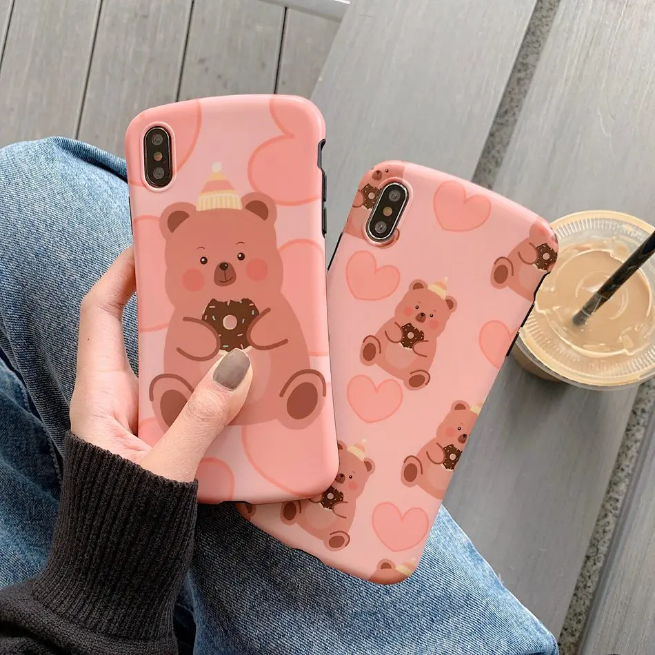 For iPhone XR X XS Max Case Playful Cute Love Cookie Bear Phone Case For iPhone 8 7 Plus 6 6s Soft Silicone TPU Cover
For iPhone XR X XS Max Case Playful Cute Love Cookie Bear Phone Case For iPhone 8 7 Plus 6 6s Soft Silicone TPU Cover