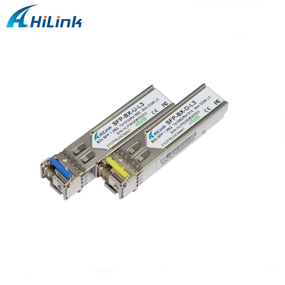 5pairs/lot : Fiber module 1.25G BiDi WDM SFP 3km 1310nm/1550nm DOM LC/SC connector
5pairs/lot : Fiber module 1.25G BiDi WDM SFP 3km 1310nm/1550nm DOM LC/SC connector