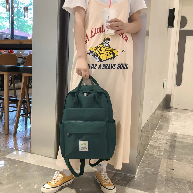 Women Backpack Large Capacity Solid Color High Quality Waterproof Nylon Casual Small Backpack for Moms School Bag Mochila Mujer
Women Backpack Large Capacity Solid Color High Quality Waterproof Nylon Casual Small Backpack for Moms School Bag Mochila Mujer