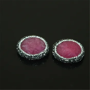 charms handmade jewelry material natural rose hot pink druzy stone pave rhinestone pendant connector for fine jewelry making
charms handmade jewelry material natural rose hot pink druzy stone pave rhinestone pendant connector for fine jewelry making