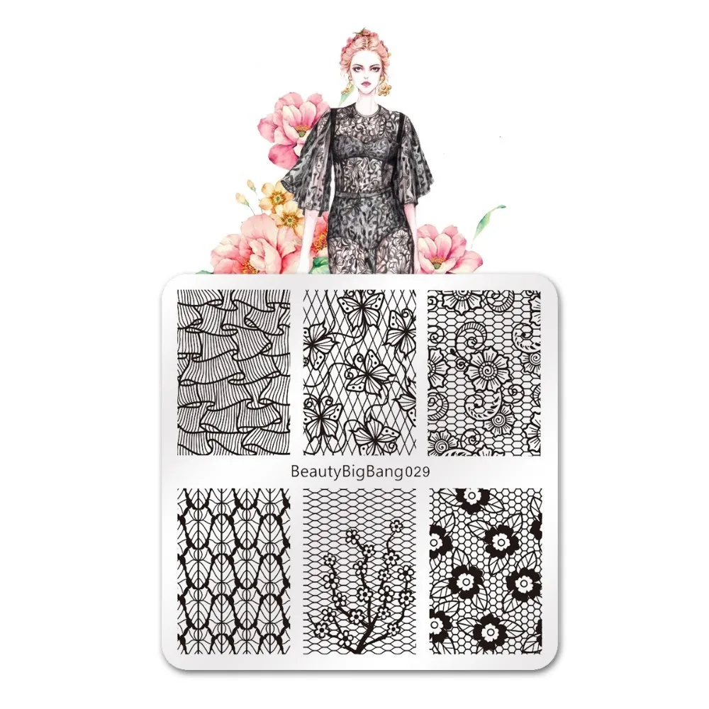 1 Pc 6*6 Cm Stainless Steel Square Shape Lace Flower Theme Image Stamping Template Plate Nail Art For BBB 029
1 Pc 6*6 Cm Stainless Steel Square Shape Lace Flower Theme Image Stamping Template Plate Nail Art For BBB 029