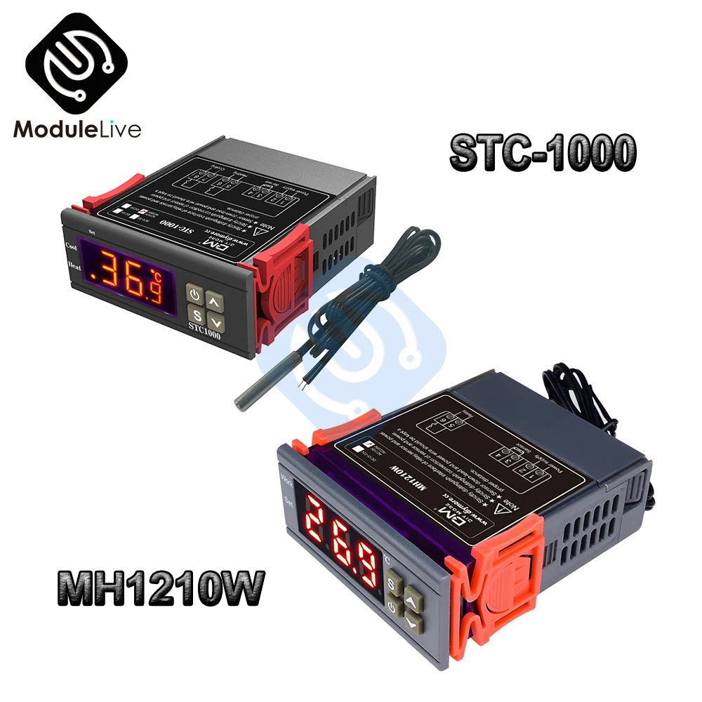 STC 1000 AC 110 220 В MH1210W 10A ЖК цифровой термостат контроль температуры термометр термо