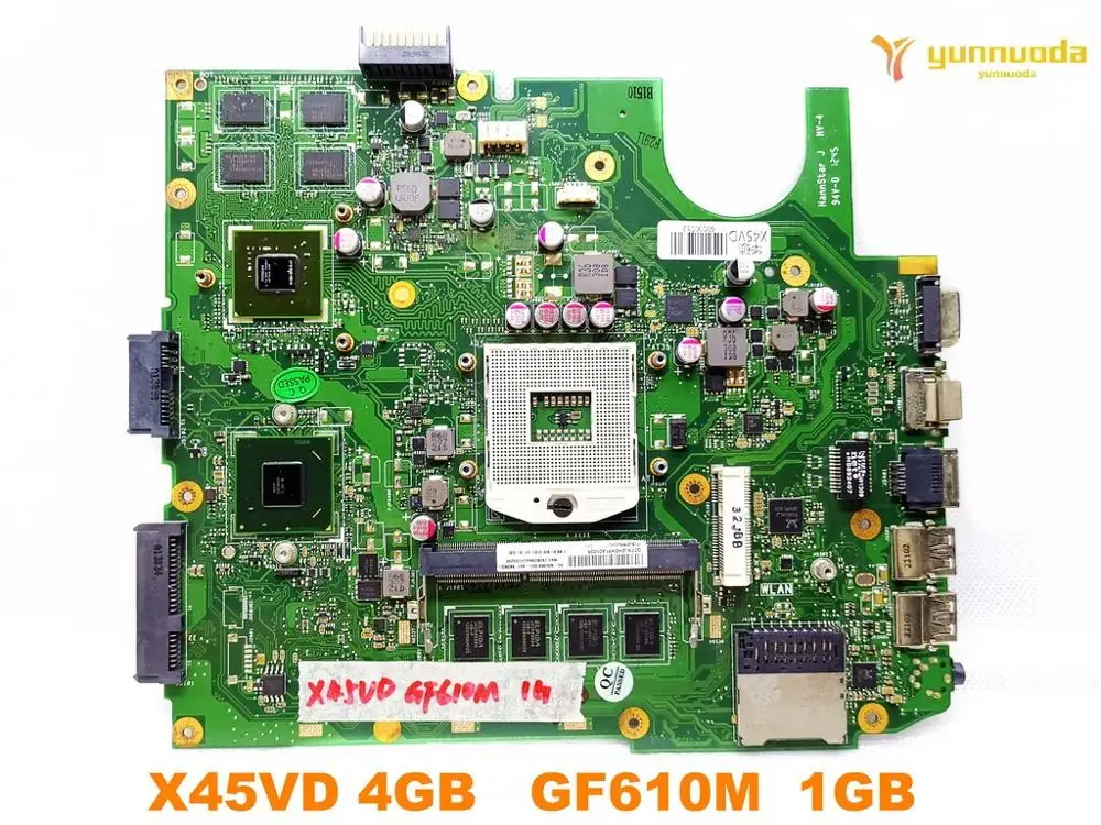Оригинальная материнская плата для ноутбука ASUS X45VD 4 Гб GF610M 1 ГБ протестирована хорошая бесплатная доставка
Оригинальная материнская плата для ноутбука ASUS X45VD 4 Гб GF610M 1 ГБ протестирована хорошая бесплатная доставка