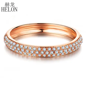 HELON Solid 10k Rose Gold Pave 0.2CT 100% Genuine Natural Diamonds Elegant Cluster Engagement & Wedding Women Fine Jewelry Ring
HELON Solid 10k Rose Gold Pave 0.2CT 100% Genuine Natural Diamonds Elegant Cluster Engagement & Wedding Women Fine Jewelry Ring