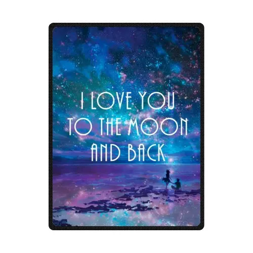 Well-sized Beautiful Galaxy Night Sea Beach with Funny Quotes: I love You To The Moon And Back Blanket Flannel Throw
Well-sized Beautiful Galaxy Night Sea Beach with Funny Quotes: I love You To The Moon And Back Blanket Flannel Throw