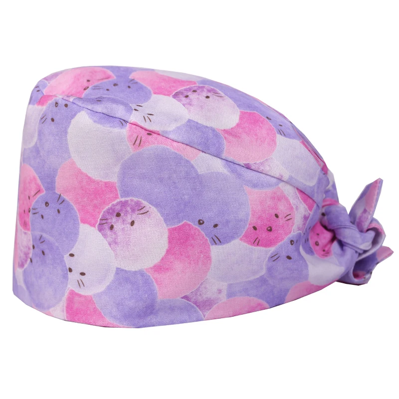 Purple Ball Women Print Scrub Surgical Cap for Women Medical Caps Nurse Doctor Dental Clinic Work Hat 100% Cotton Hats
Purple Ball Women Print Scrub Surgical Cap for Women Medical Caps Nurse Doctor Dental Clinic Work Hat 100% Cotton Hats