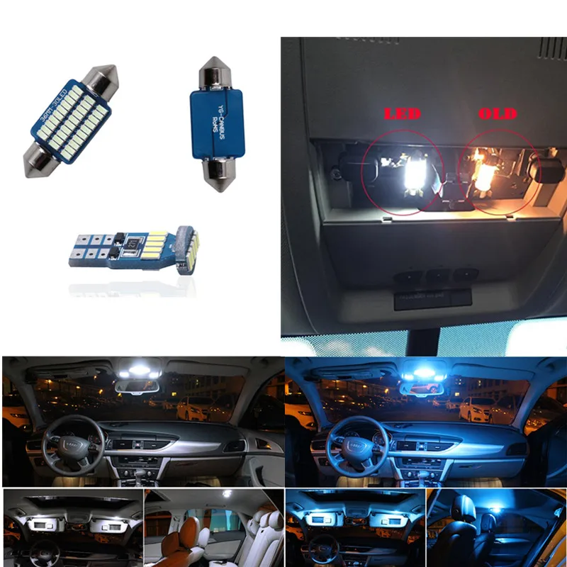 9pcs White Car LED Light Bulbs Interior Package Kit For 2011-2015 Hyundai Elantra Map Dome Trunk License Plate Lamp ice blue
9pcs White Car LED Light Bulbs Interior Package Kit For 2011-2015 Hyundai Elantra Map Dome Trunk License Plate Lamp ice blue