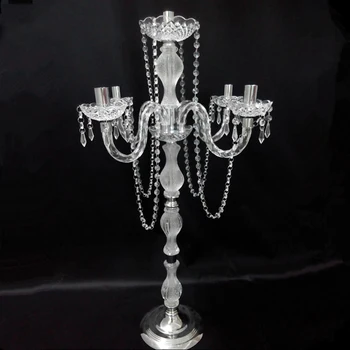 10 pcs / lot 90 cm height Acrylic 5-arms metal candelabras with crystal pendants wedding candle holder centerpiece party decor
10 pcs / lot 90 cm height Acrylic 5-arms metal candelabras with crystal pendants wedding candle holder centerpiece party decor