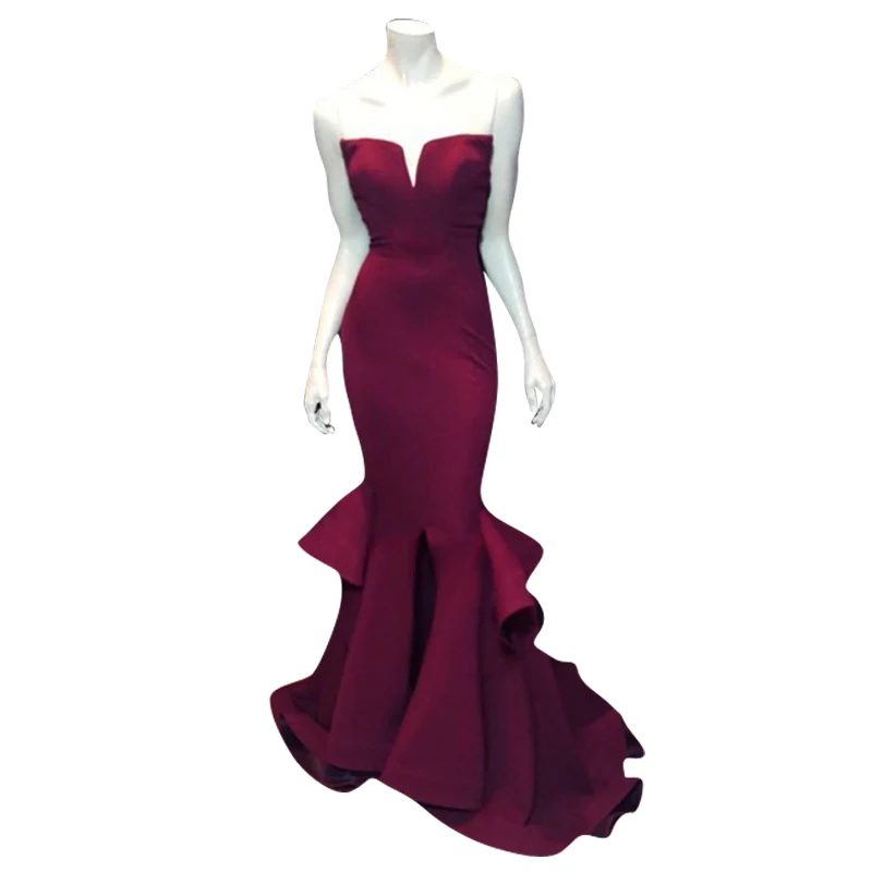Real Photo Marsala Burgundy Mermaid Prom Ruffles Notched Front Slit Formal Evening Gown 2018 mother of the bride dresses
Real Photo Marsala Burgundy Mermaid Prom Ruffles Notched Front Slit Formal Evening Gown 2018 mother of the bride dresses
