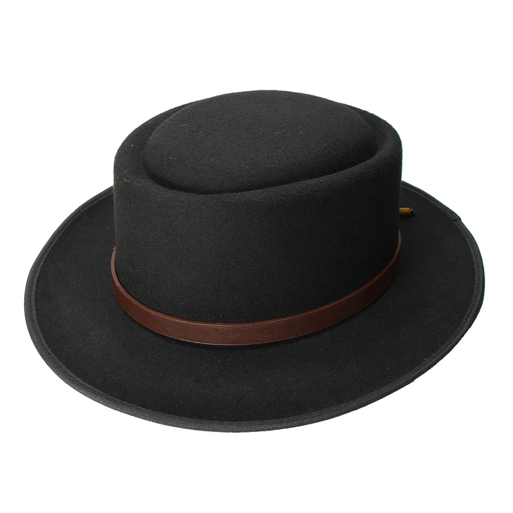 LUCKYLIANJI Big Size 60cm -US 71/2 100% Wool Retro Women's Men's Round Top Cap Fedora Porkpie Pork Pie Bowler Hat Leather Band
LUCKYLIANJI Big Size 60cm -US 71/2 100% Wool Retro Women's Men's Round Top Cap Fedora Porkpie Pork Pie Bowler Hat Leather Band