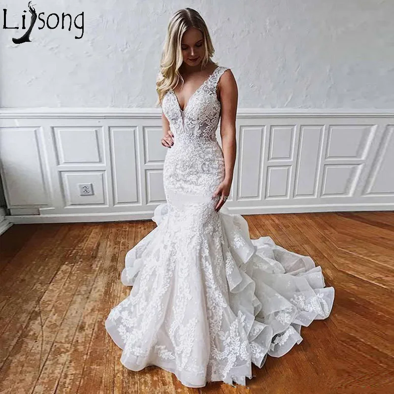sexy-mermaid-lace-backless-wedding-dresses-2019-deep-v-neck-beach-bridal-gowns-ruffled-skirt-plus-size-bohemian-trumpet-vestidos-de-novia