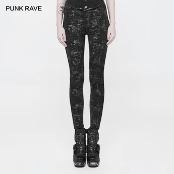 PUNK RAVE Women's Gothic Style Elastic Capri Dark Printed Leggings Punk Rock Pants Personality Black Women Trousers
PUNK RAVE Women's Gothic Style Elastic Capri Dark Printed Leggings Punk Rock Pants Personality Black Women Trousers