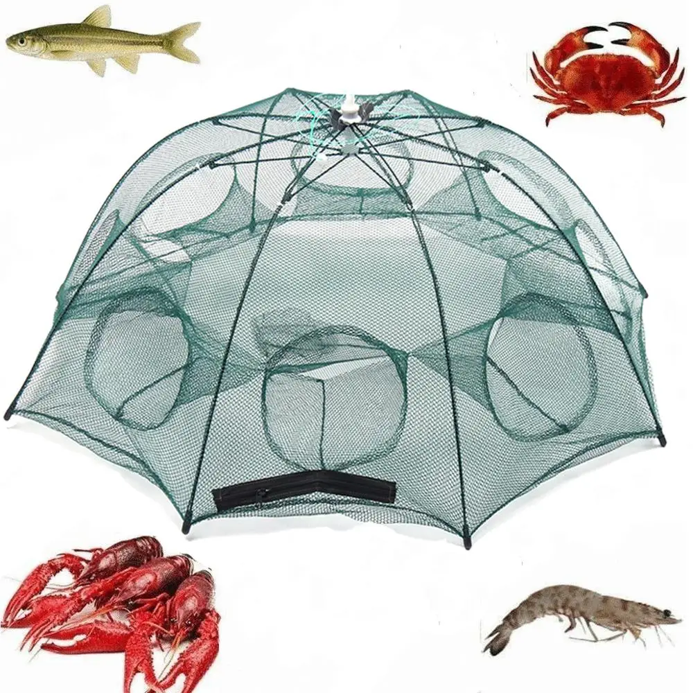 Folded Fishing Net 4/6/8/10 Hole Automatic Fishing Shrimp Trap Fishing Net Fish Shrimp Minnow Crab Baits Cast Mesh Trap Fishnet
Folded Fishing Net 4/6/8/10 Hole Automatic Fishing Shrimp Trap Fishing Net Fish Shrimp Minnow Crab Baits Cast Mesh Trap Fishnet