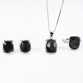 Real Pure 925 Sterling Silver Jewelry Set For Women Simple Elegant With Natural Onyx Turquoise Stone Fashion Charm Jewelry
Real Pure 925 Sterling Silver Jewelry Set For Women Simple Elegant With Natural Onyx Turquoise Stone Fashion Charm Jewelry