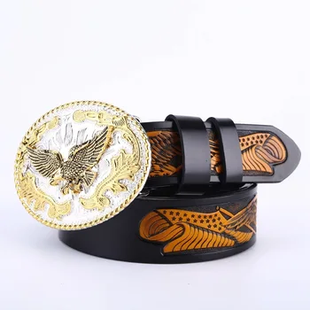 High-end creative antique leather men belt personality three-dimensional sculpture Eagle cow belt leisure trendy punk luxury
High-end creative antique leather men belt personality three-dimensional sculpture Eagle cow belt leisure trendy punk luxury