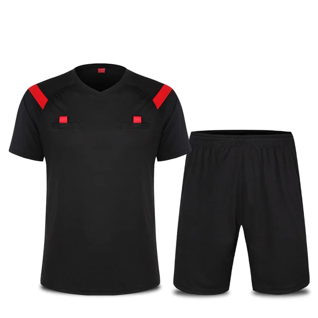 EU Soccer Referee Soccer suits short sleeve umpire jersey + shorts sets Football rofessional competition training tracksuit sets
EU Soccer Referee Soccer suits short sleeve umpire jersey + shorts sets Football rofessional competition training tracksuit sets