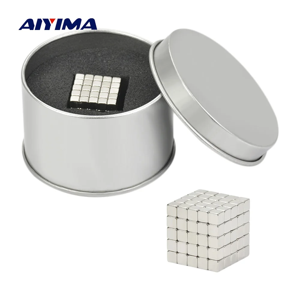 YIMAKER Magnet Blocks 5mm 125Pcs Magic Strong NdFeB Buck Block Creative Neodymium Magnet Magnets Imanes
YIMAKER Magnet Blocks 5mm 125Pcs Magic Strong NdFeB Buck Block Creative Neodymium Magnet Magnets Imanes