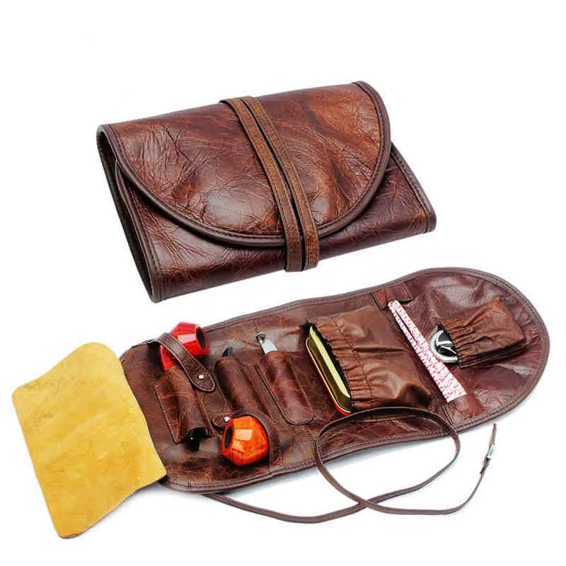 Brown Genuine leather Tobacco Pipe bag(hold 2 pcs) Portable smoking pipe pouch bag Tobacco accessories for Men Father's gift
Brown Genuine leather Tobacco Pipe bag(hold 2 pcs) Portable smoking pipe pouch bag Tobacco accessories for Men Father's gift