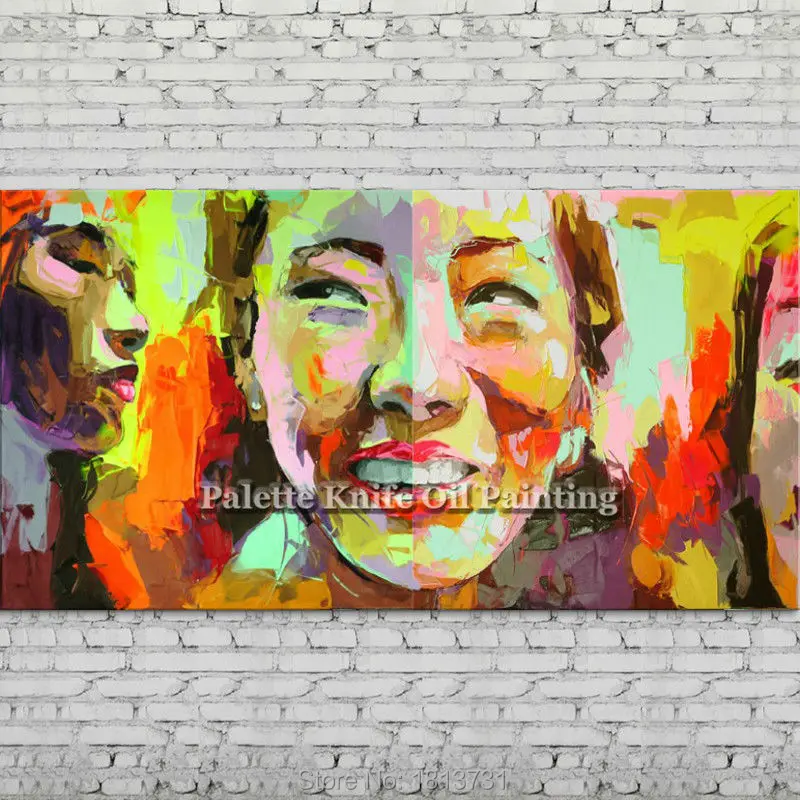 Palette knife portrait Face Oil painting Character figure canva Hand painted Francoise Nielly wall Art picture for living room91
Palette knife portrait Face Oil painting Character figure canva Hand painted Francoise Nielly wall Art picture for living room91