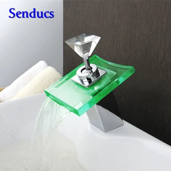 Free shipping good quality LED Glass basin sink faucet with single handle solid brass LED bathroom basin sink waterfall faucets
Free shipping good quality LED Glass basin sink faucet with single handle solid brass LED bathroom basin sink waterfall faucets