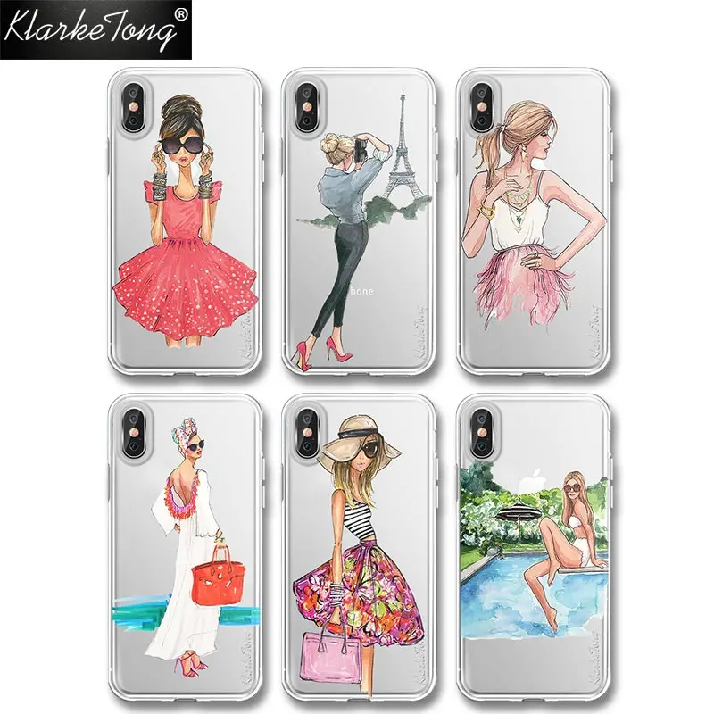 KlarkeTong New Dress Traveling Girl Phone Case For iPhone 8 7 6 Plus X Silicone Transparent Soft TPU Cover Capa
KlarkeTong New Dress Traveling Girl Phone Case For iPhone 8 7 6 Plus X Silicone Transparent Soft TPU Cover Capa